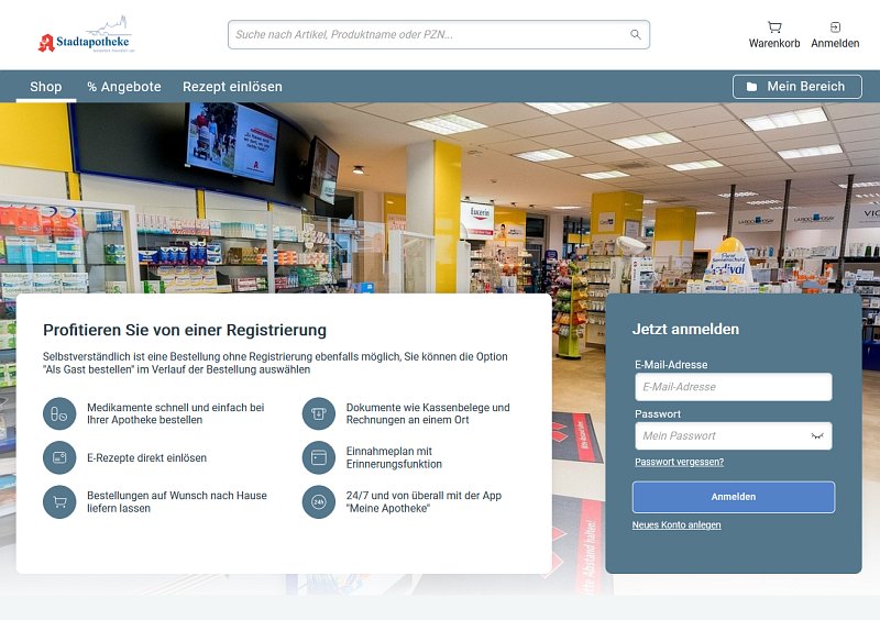 Meine Apotheke Webshop
